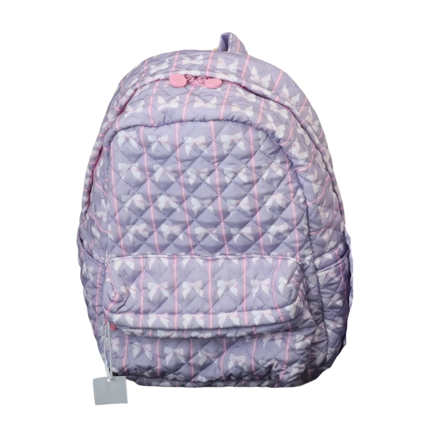 Stripe Purple Bow Backpack by Hamner Hill - Persnickety Shop