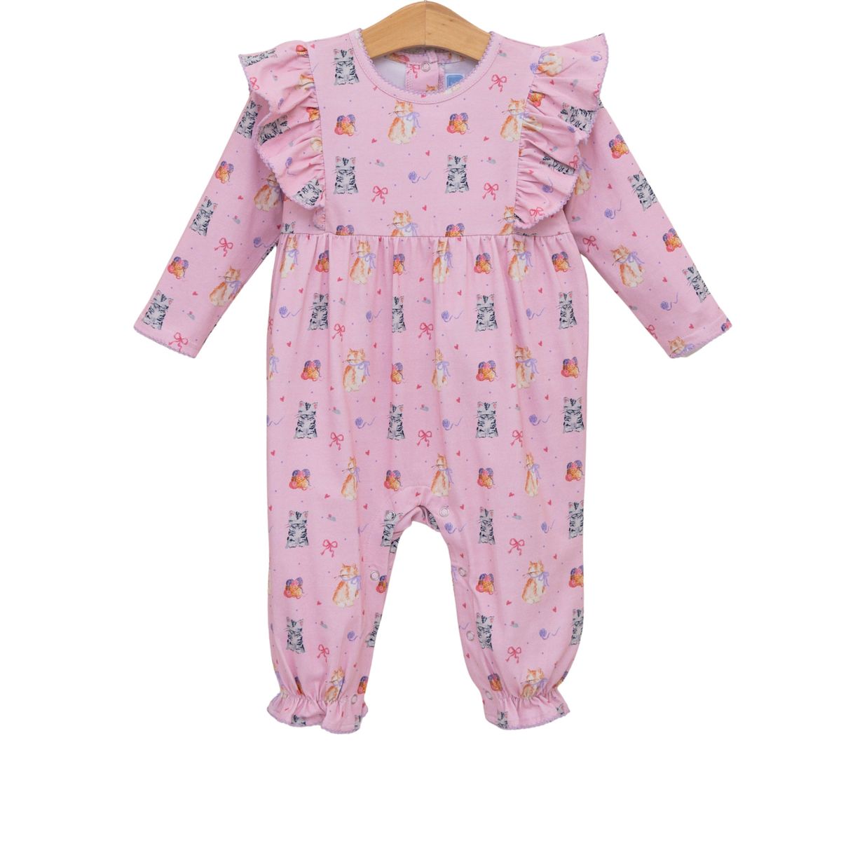 Trotter Street Kids Girl Fluffy Friends Romper