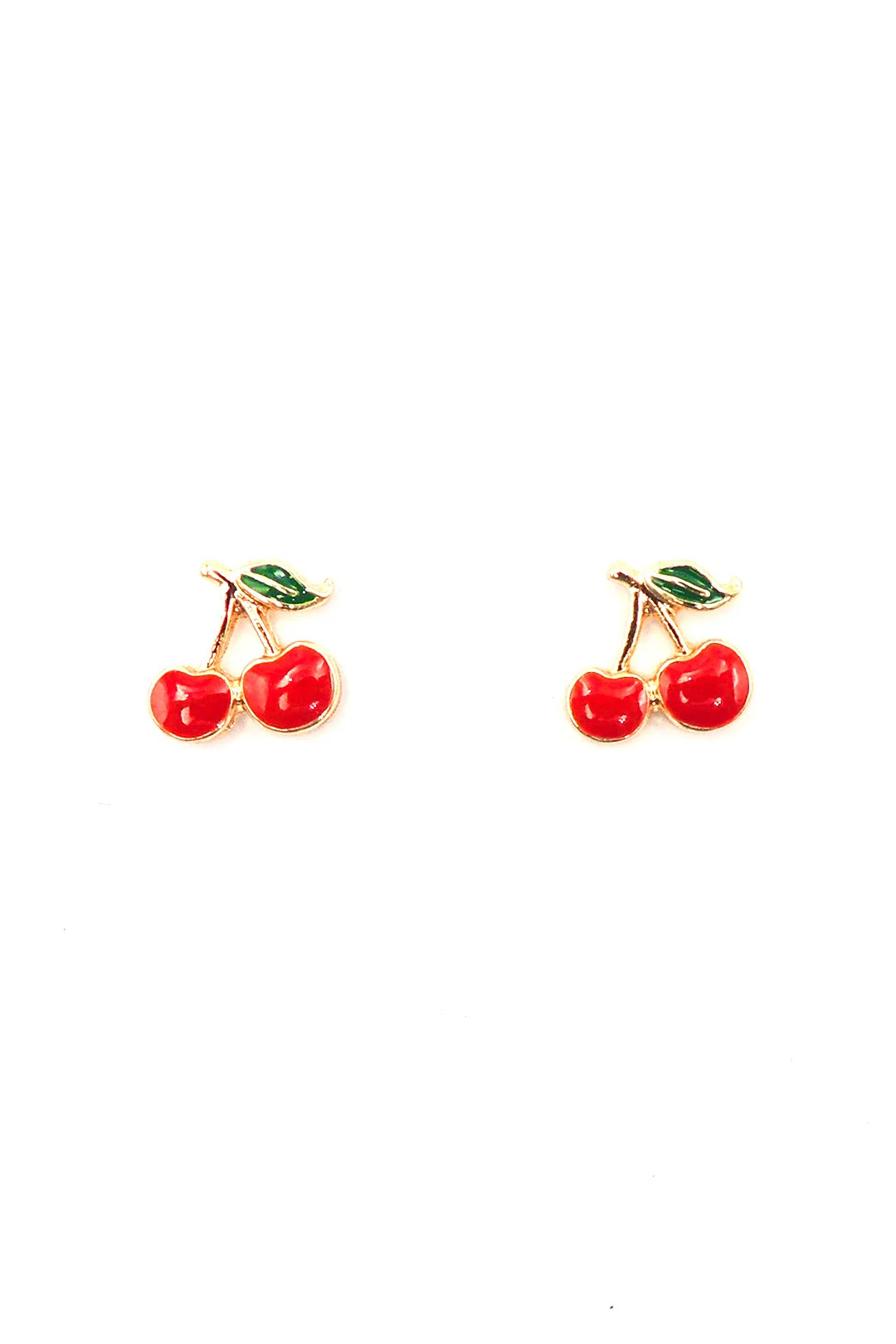 Red Cherry Small .5" Stud Earrings - Persnickety Shop