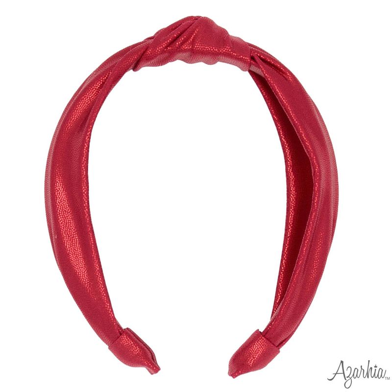 Top Knot Crimson Shimmer Headband