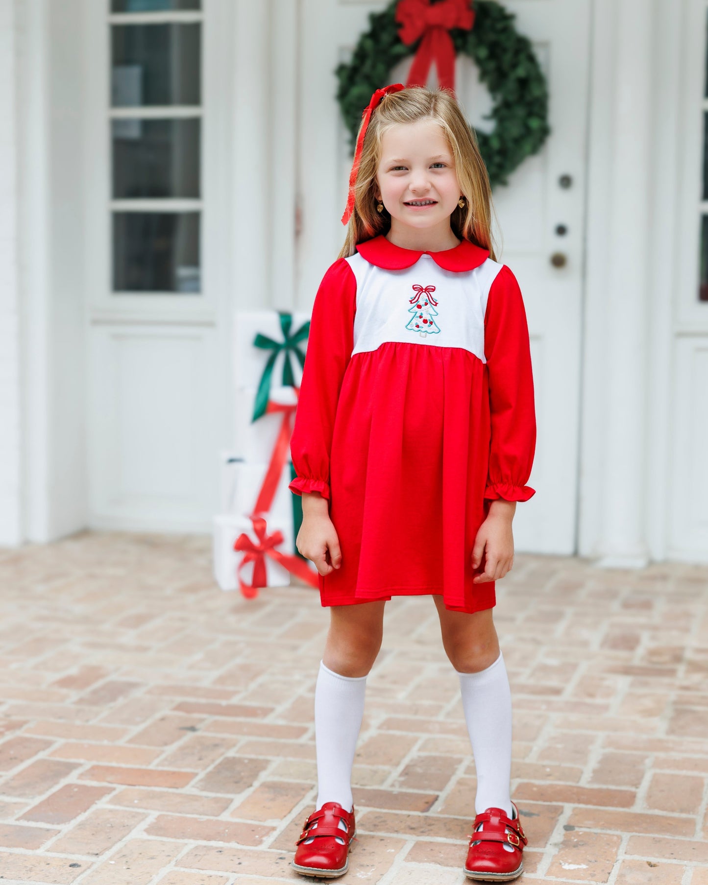 PRE-ORDER | O Christmas Tree Charlotte Dress by Jellybeans Smock Candy - Persnickety Shop