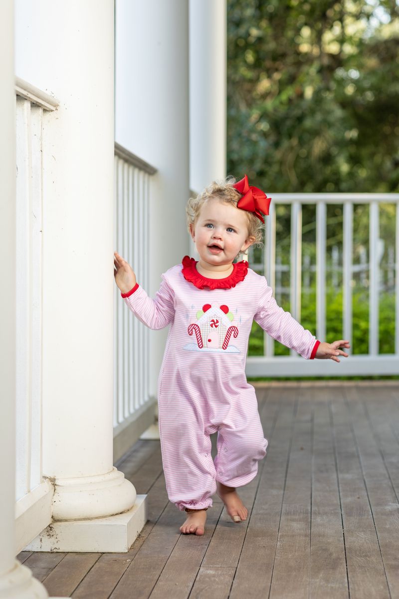 Trotter Street Kids Gingerbread House Romper