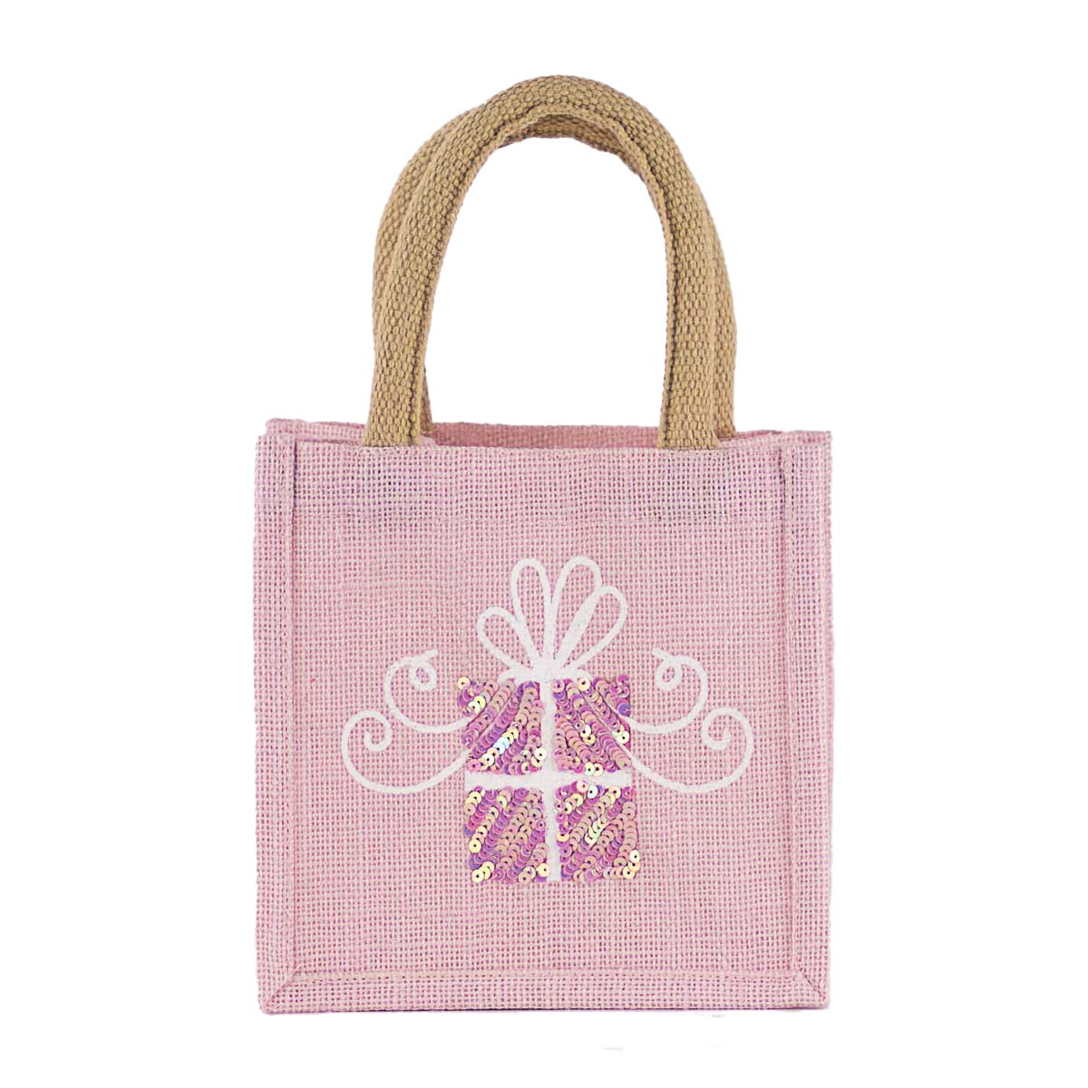 Glitzy Present Petite Gift Tote 7x7x5 - Persnickety Shop