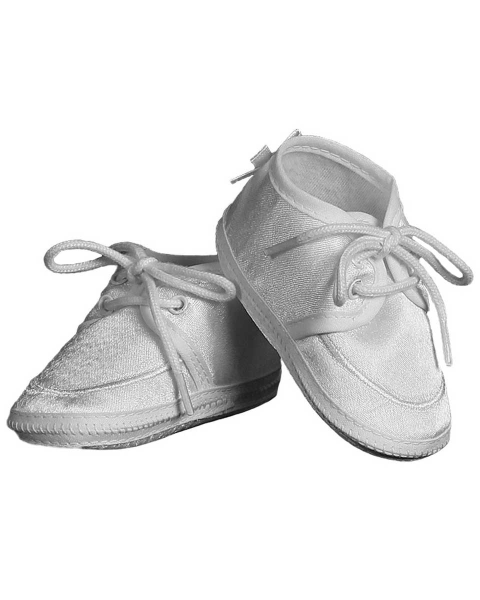 Baby Boy's Satin Oxford Lace-Up Bootie - Persnickety Shop