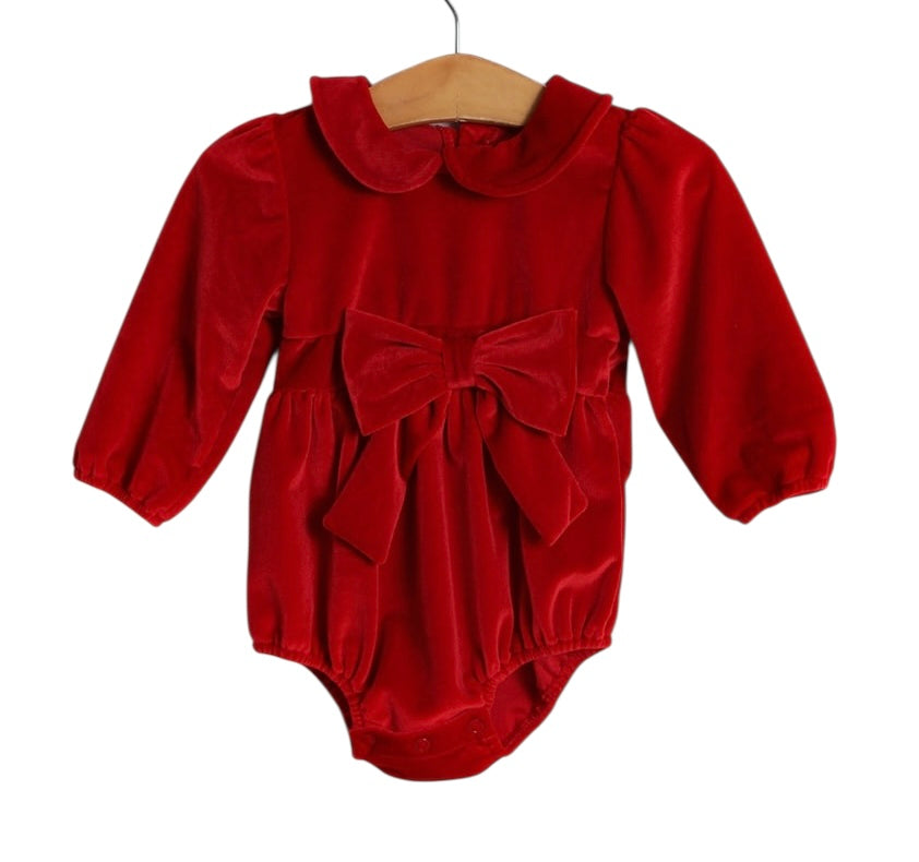 Emma Jean Girls Caitlin Bow Bubble in Red
