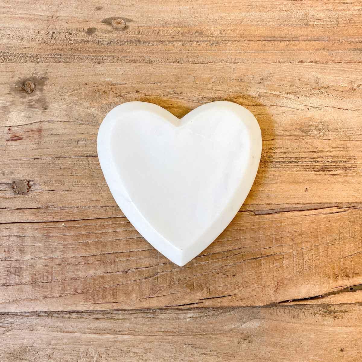 Heart Shaped Marble Trinket Dish - Persnickety Shop
