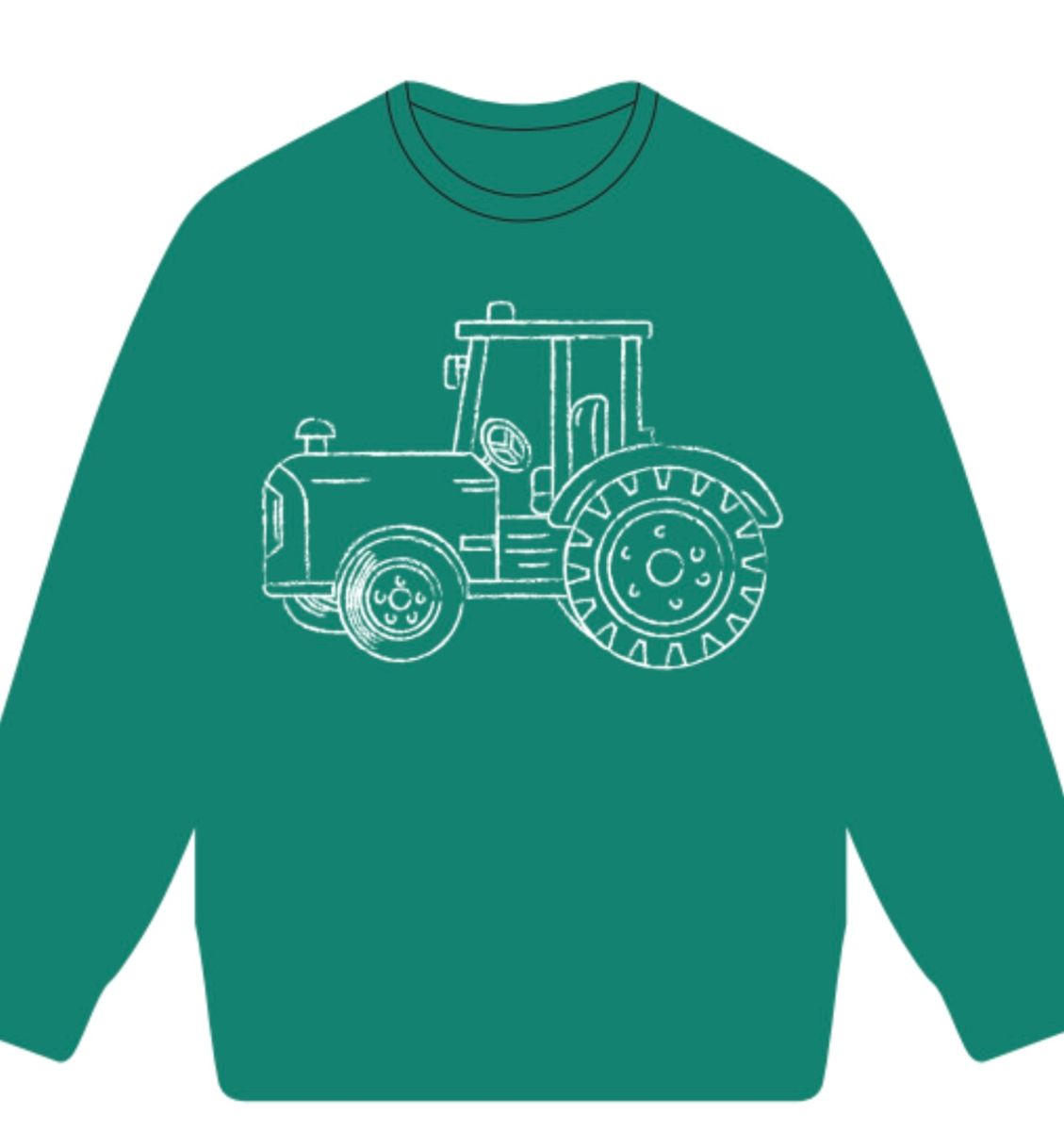 Mustard & Ketchup Kids *Pre-Order* Green Tractor Sweatshirt