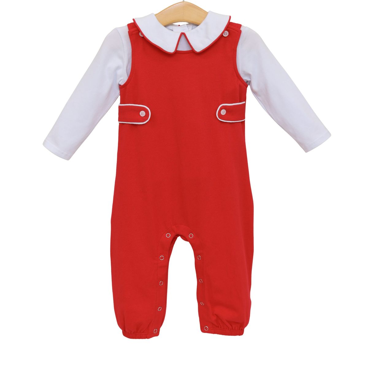 Trotter Street Kids Elijah Jon Jon Set- Red