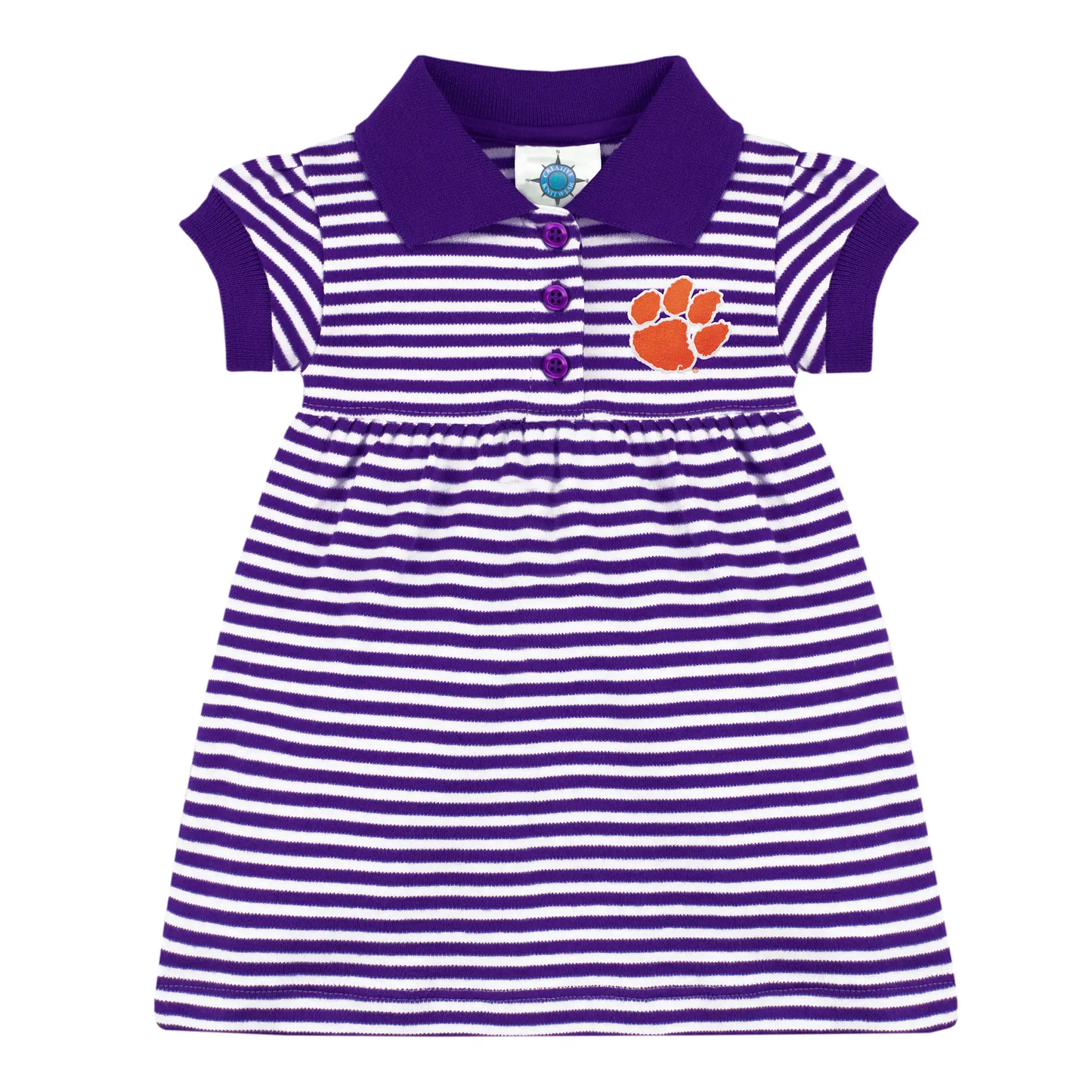 Clemson Striped Polo Dress - Persnickety Shop