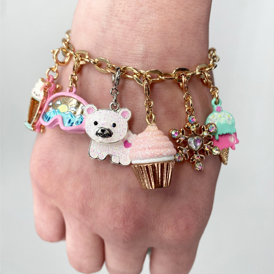 CHARM IT® Gold Swivel Ice Cream Cone Charm - Persnickety Shop