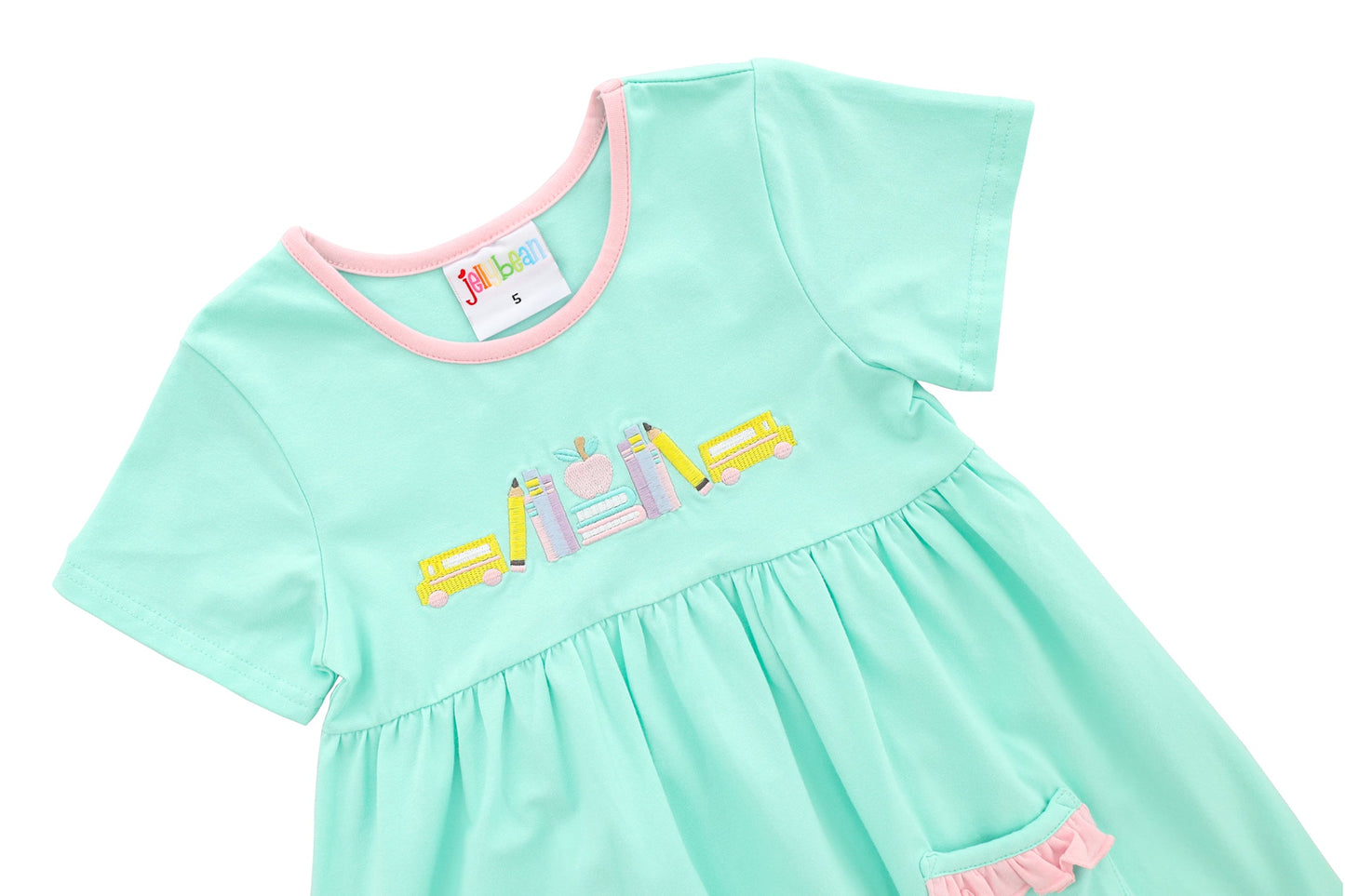 Wheels on the Bus Dress by Jellybean Smock Candy - Persnickety Shop