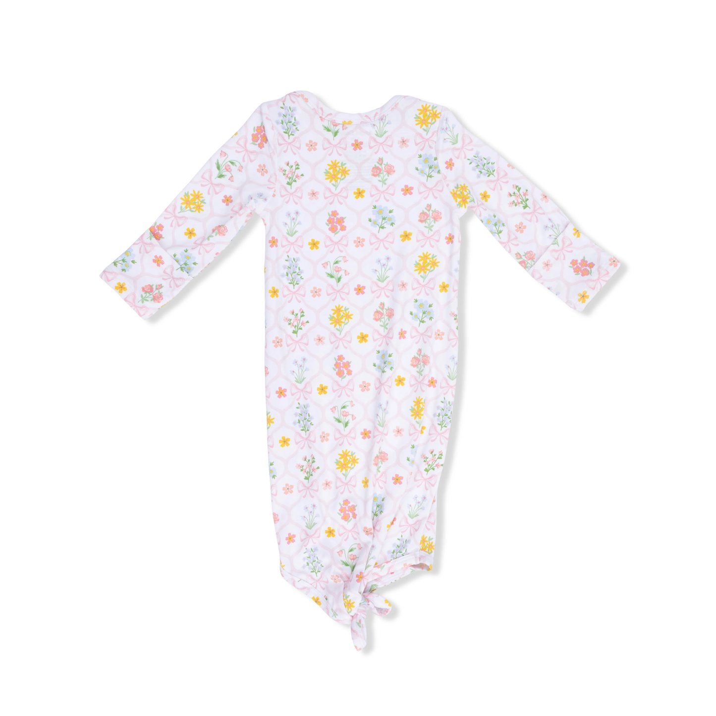 Spring Blooms Bow Trellis - Knotted Gown 0-3 Months - Persnickety Shop