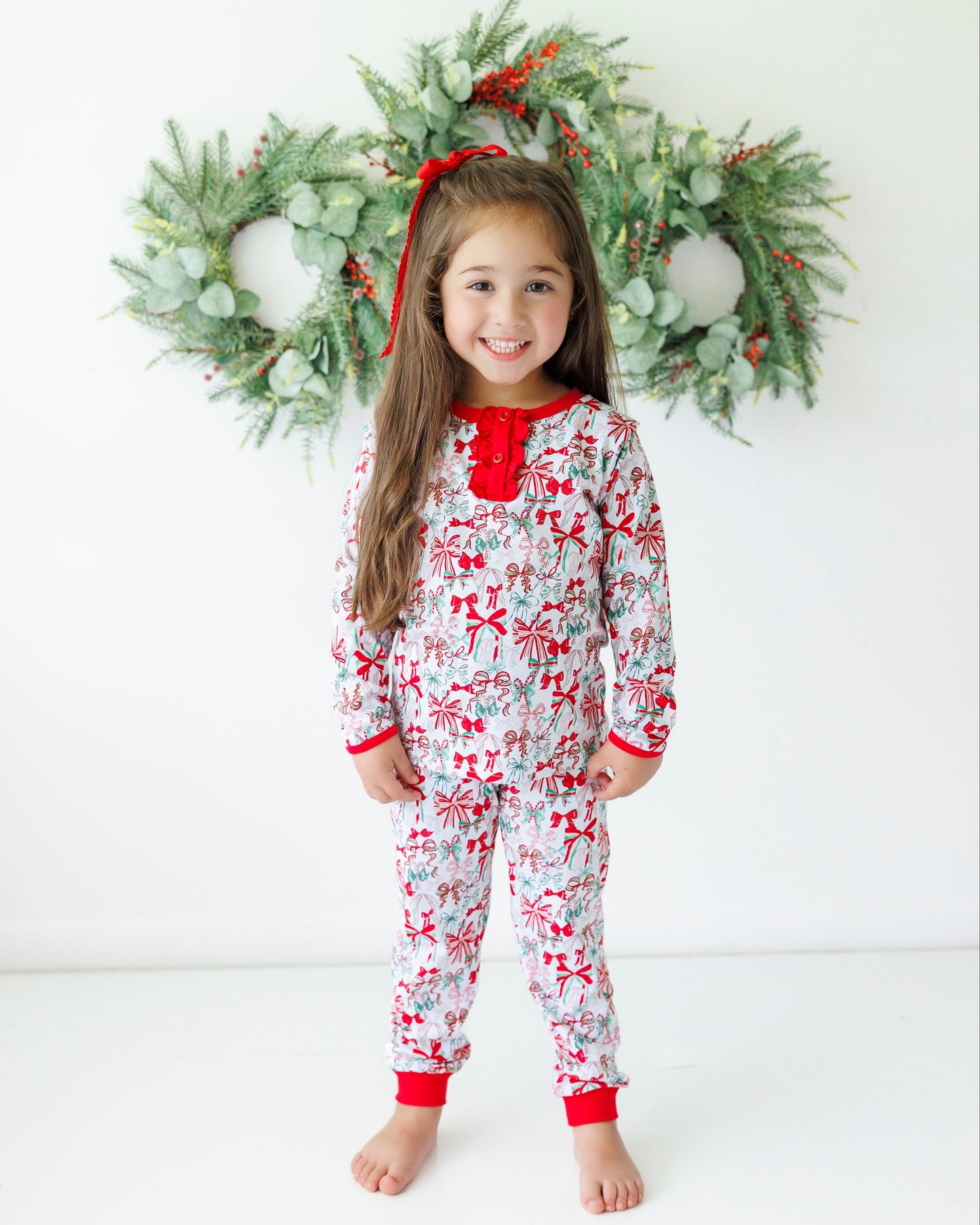 PRE-ORDER | Wrapped in a Bow Ruffle Set Jellybean by Smock Candy - Persnickety Shop