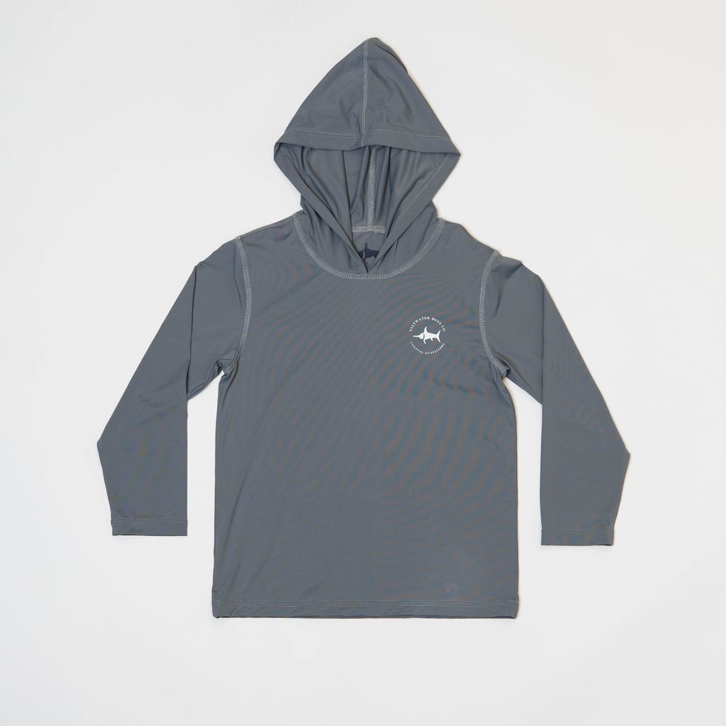 SALTWATER BOYS COMPANY PERFORMANCE GRAPHIC HOODIE-CAMO DUCK