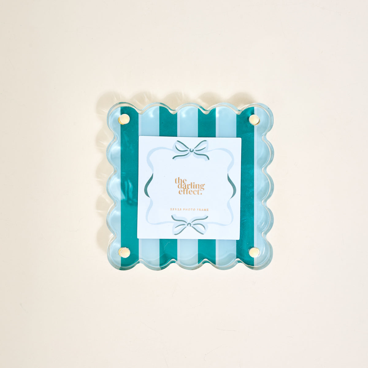 Sicily Stripes Teal Little Moments Acrylic Picture Frame - Persnickety Shop