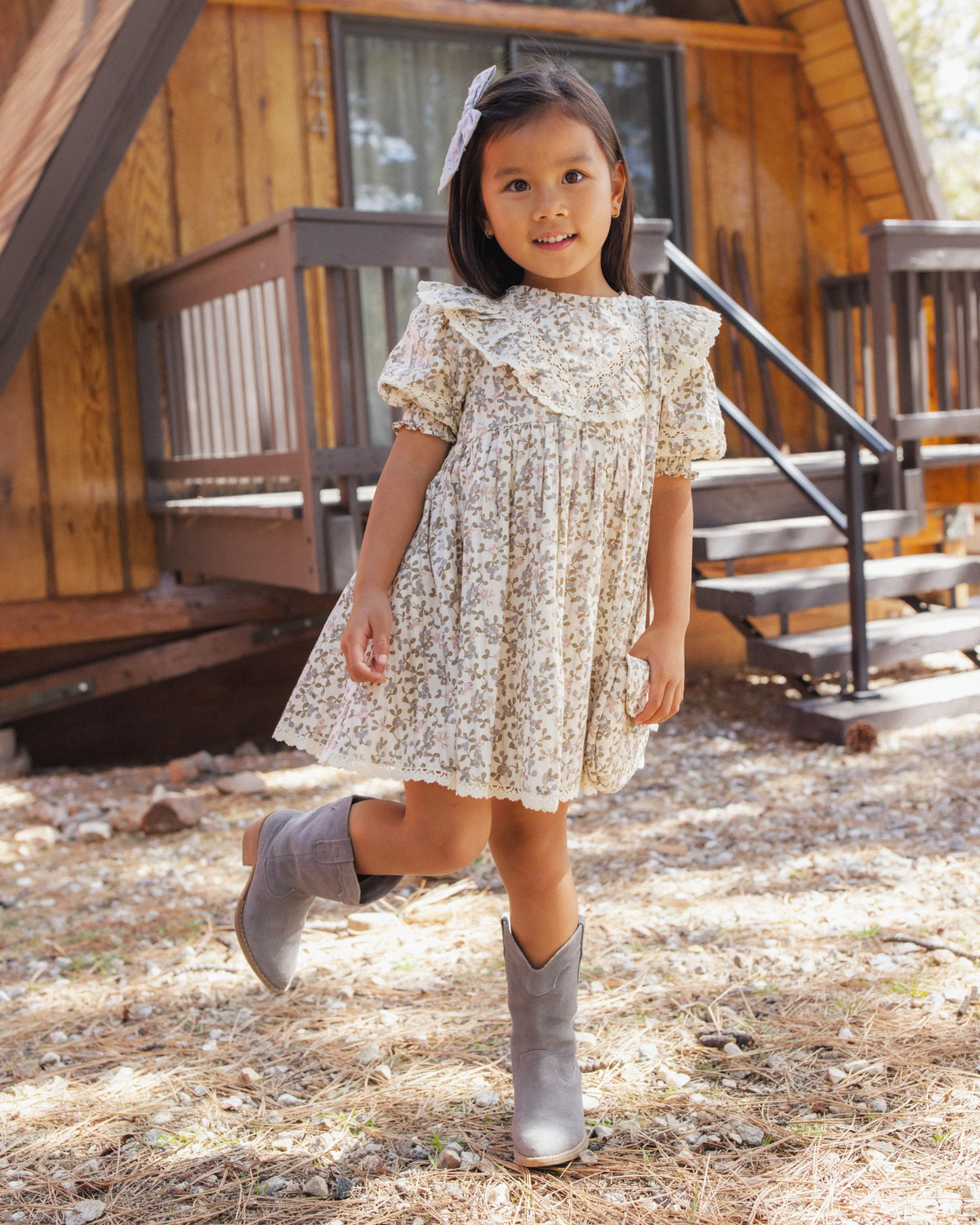 RYLEE + CRU WINNIE DRESS WINTER GARDEN