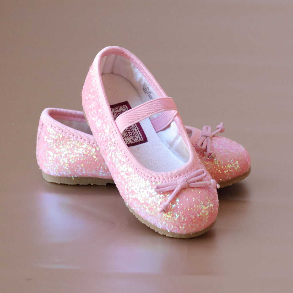 L'Amour Victoria Sparkle Glitter Flat Pink - Persnickety Shop