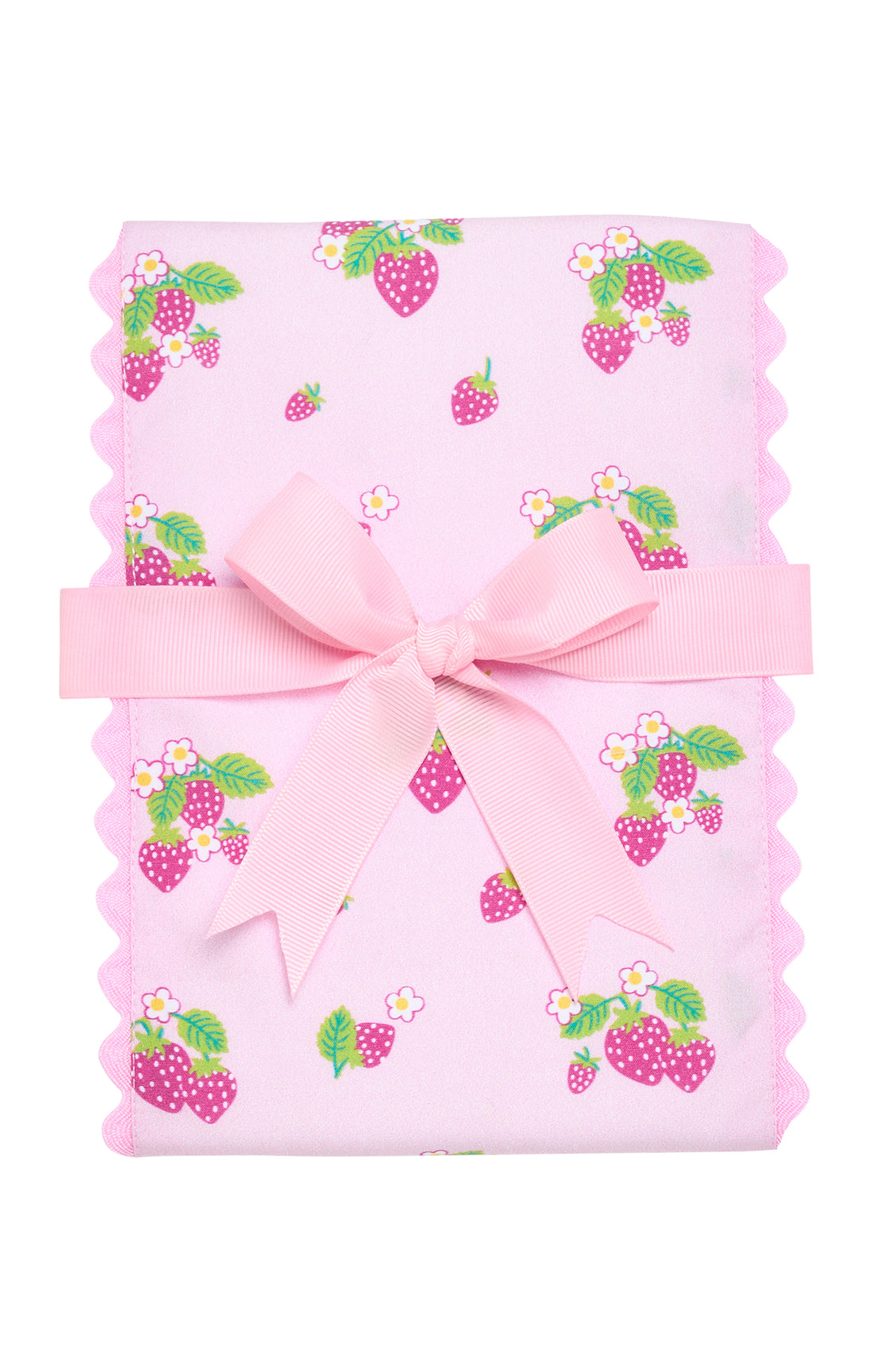 3 Marthas Strawberry Fancy Fabric Burp - Persnickety Shop