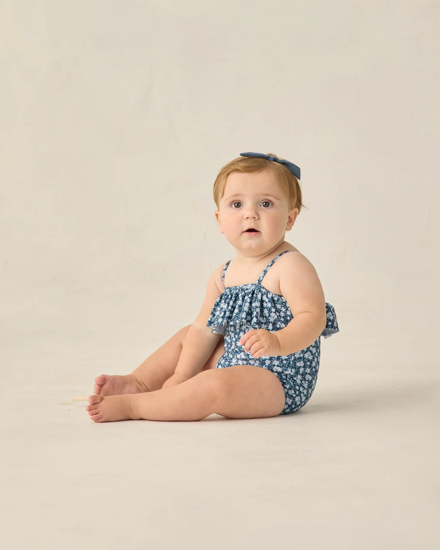 RYLEE + CRU Little Knot Headband Heathered Light Blue Beige - Persnickety Shop