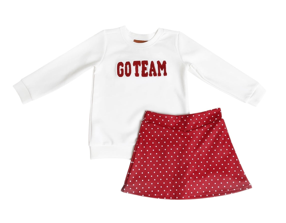 Millie Jay Go Team Skort Set Garnet/Crimson