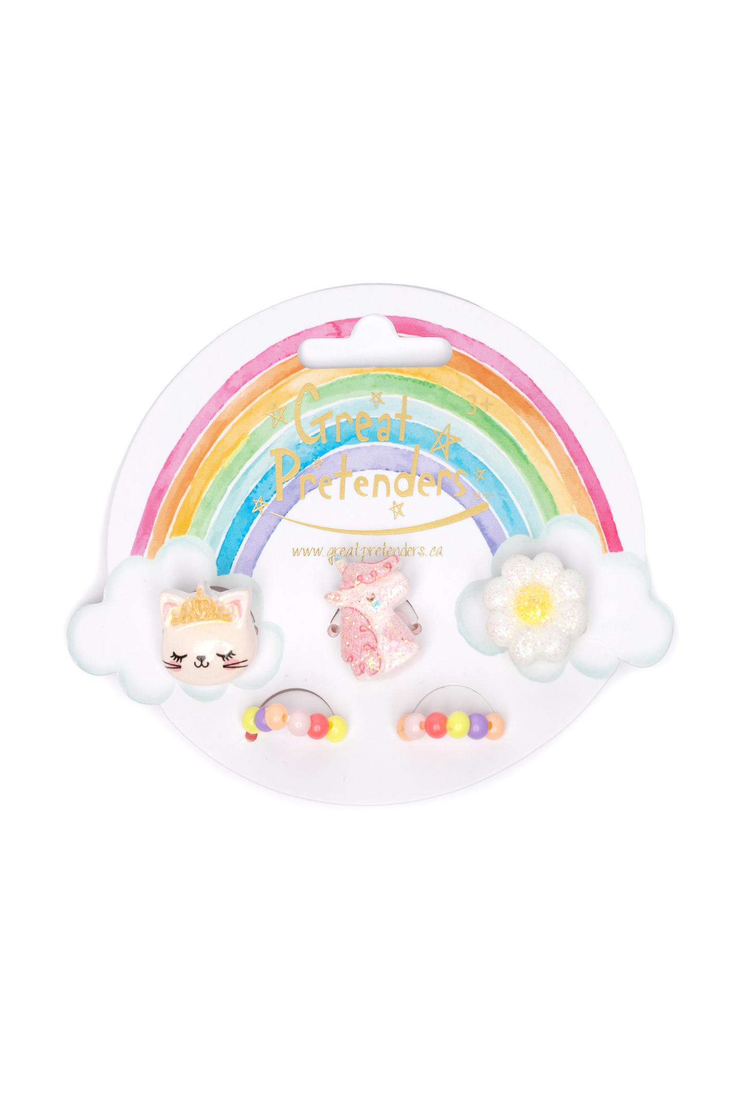 Flower, Kitty, Unicorn Elastic Ring Set - Persnickety Shop