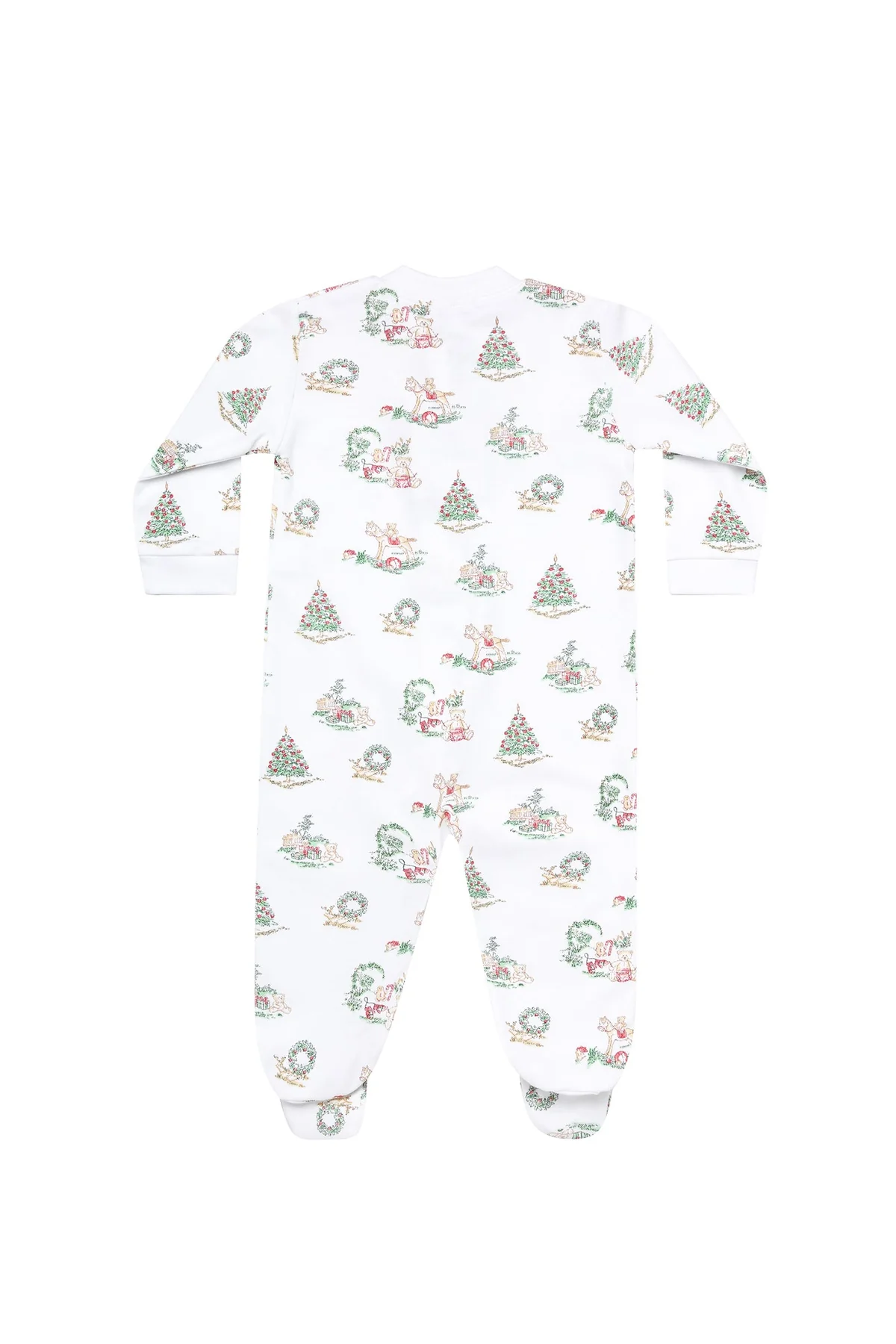 Nellapima Christmas Toile Zipper Footie - Persnickety Shop