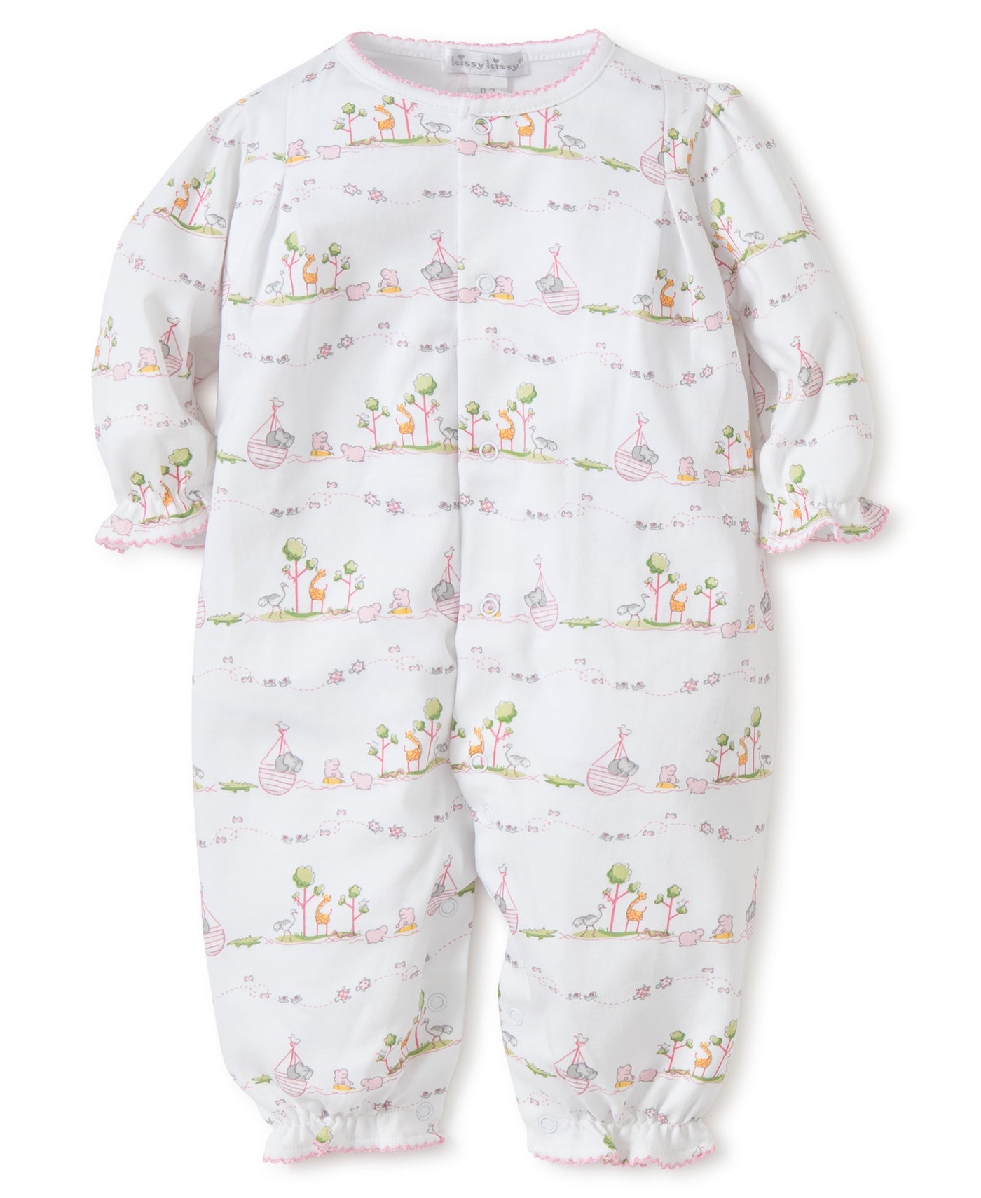 Noah's Pink Print Playsuit Kissy Kissy - Persnickety Shop