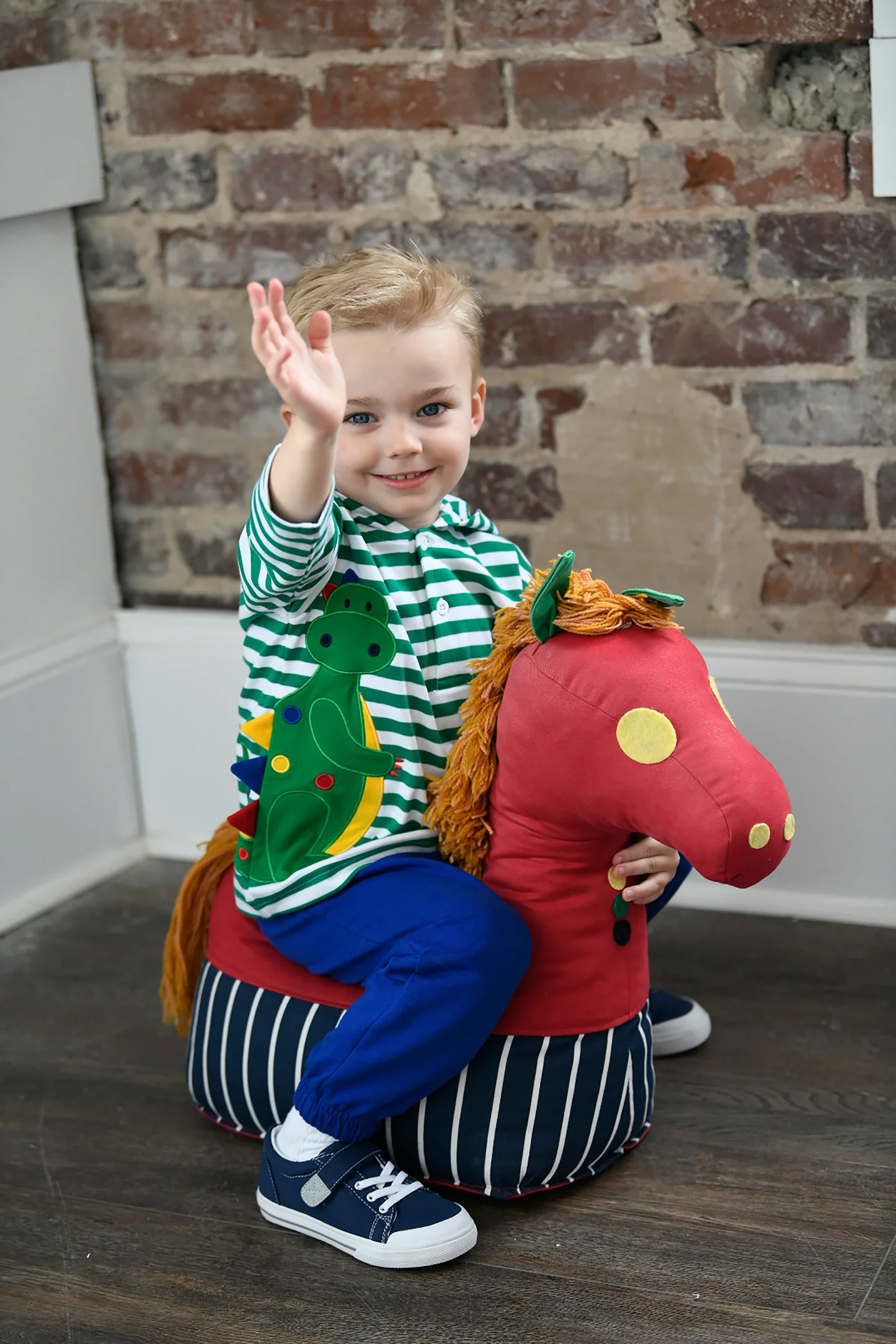 Footmates Jordan Velcro Sneaker- Navy - Persnickety Shop