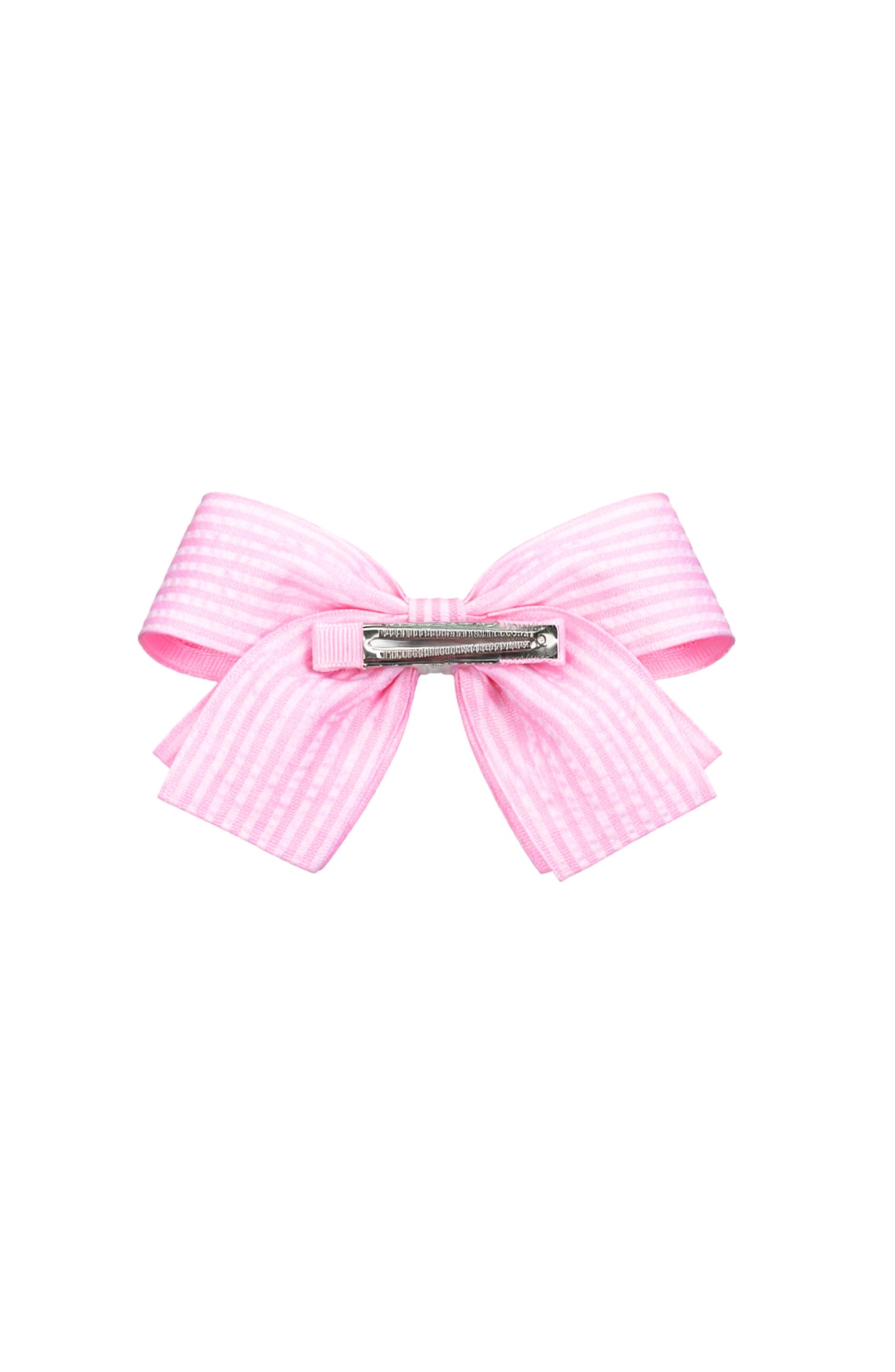 Bits & Bows Golf Ball Seersucker Hair Bow- Pink - Persnickety Shop