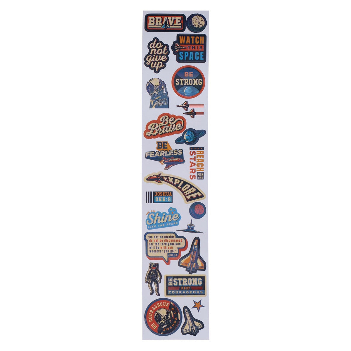 Be Strong and Courageous Sticker Roll - Joshua 1:9