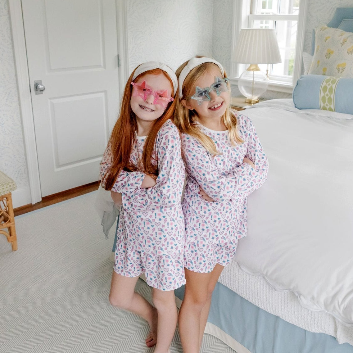 Lila and Hayes Sophie Girls' Short Set - Cosmic Crush