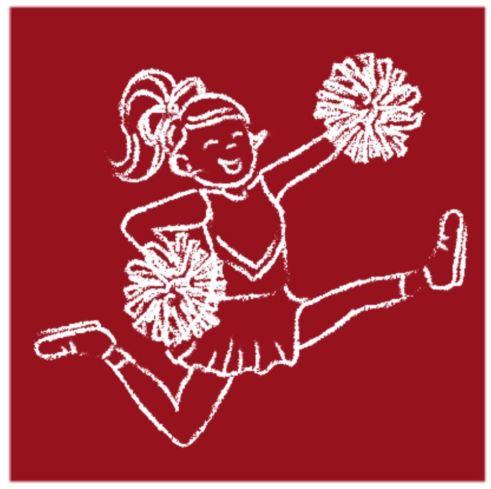 Crimson and White Cheerleader T-Shirt - Persnickety Shop