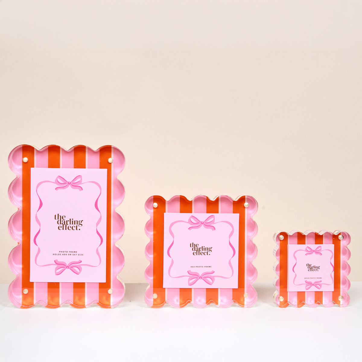 Sicily Stripes Pink Little Moments Acrylic Picture Frame - Persnickety Shop