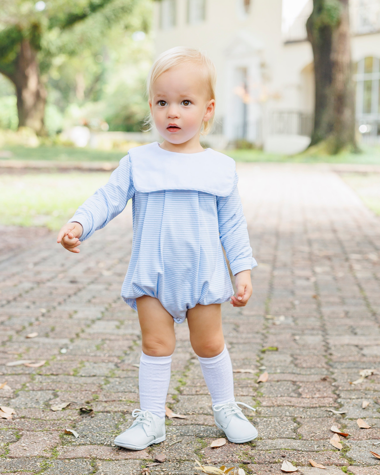 Jack Bubble - Light Blue Stripe by Jellybeans Smock Candy - Persnickety Shop