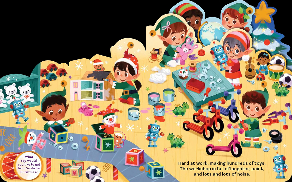 It's Time for Christmas: A lush multi-layered die cut reveal celebrating Christmas