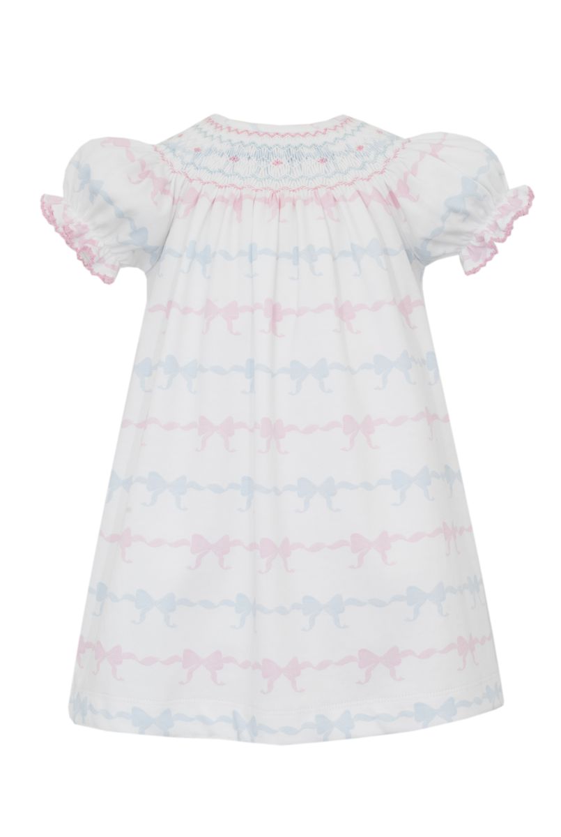 blue dress for baby girl Mia Belle Girls Flutter Sleeve Tiered Ruffle Dress