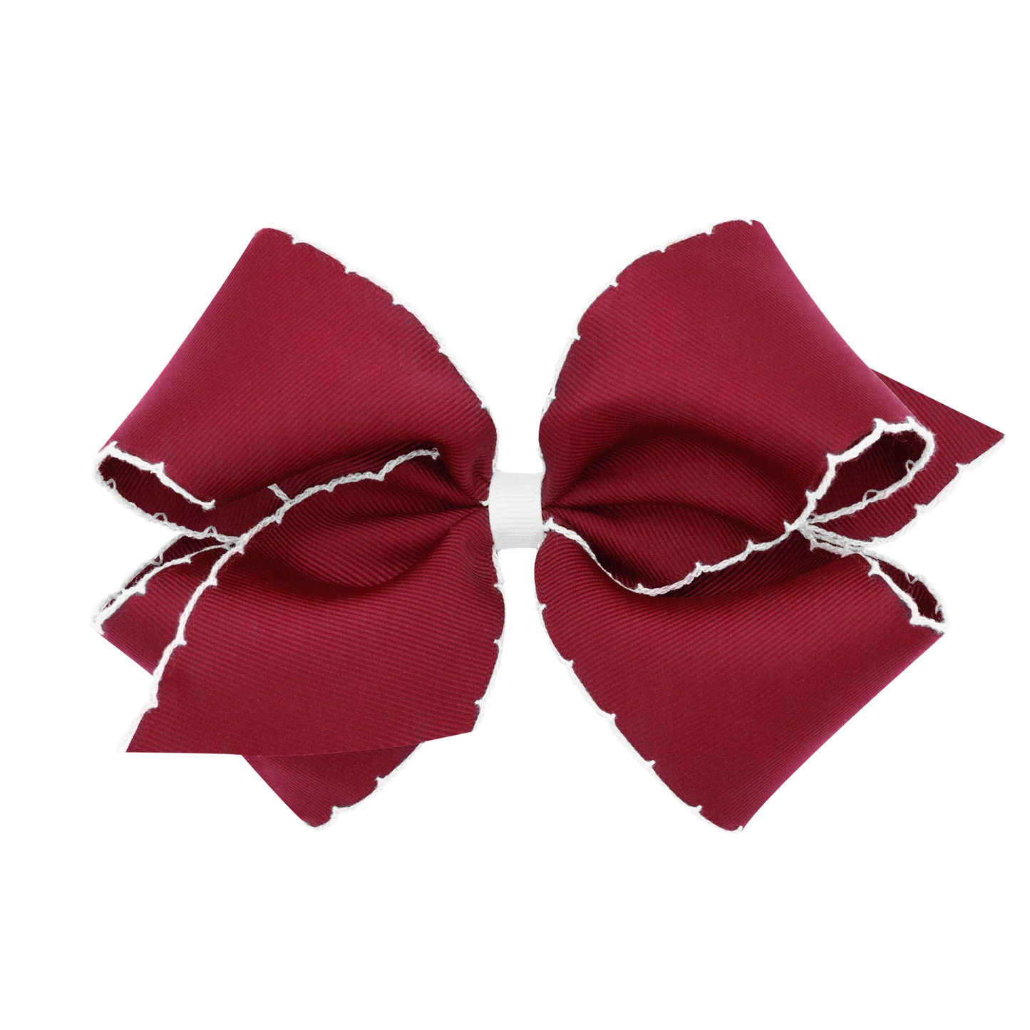 Wee Ones King Moonstitch Grosgrain Hair Bow Garnet with White Contrasting Wrap Red/White (Copy) (Copy) (Copy) (Copy) (Copy) - Persnickety Shop