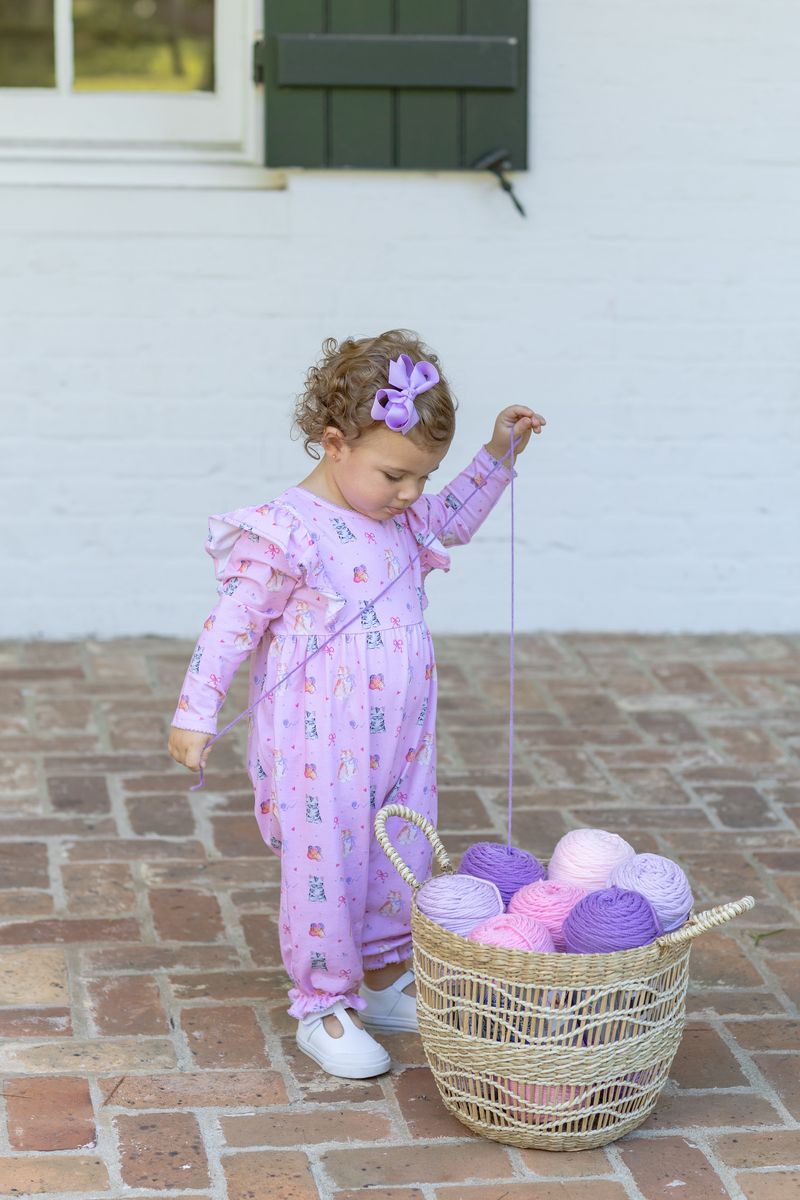 Trotter Street Kids Girl Fluffy Friends Romper