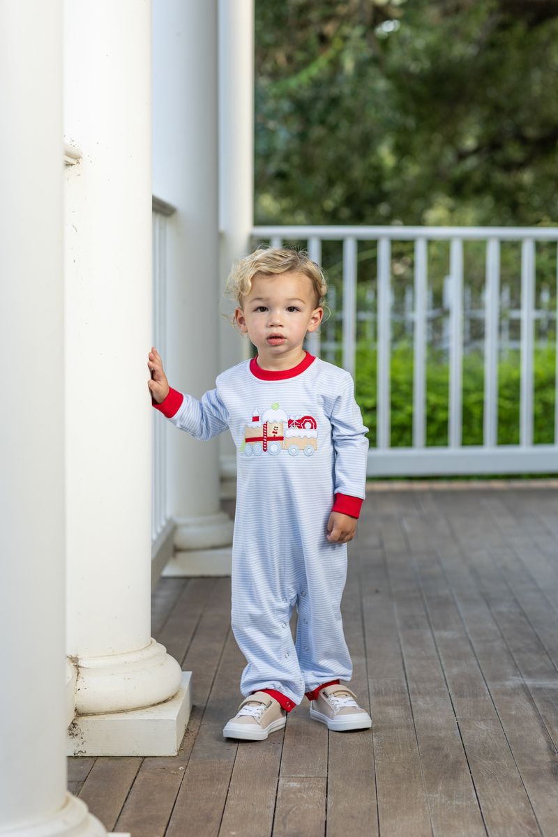 Trotter Street Kids Gingerbread Train Romper