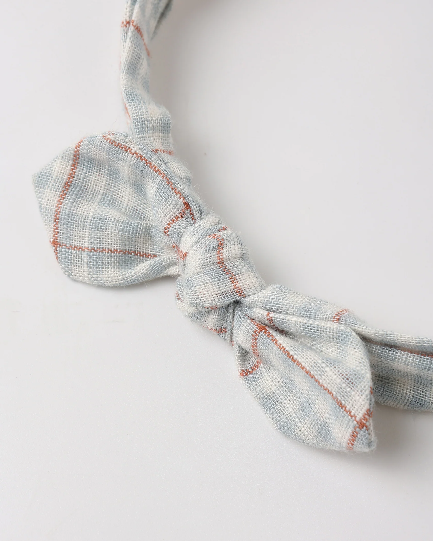 RYLEE + CRU Baby Bow Headband Light Blue Plaid - Persnickety Shop