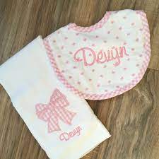 3 Marthas Bib & Burp Box Set - Pink Bow - Persnickety Shop