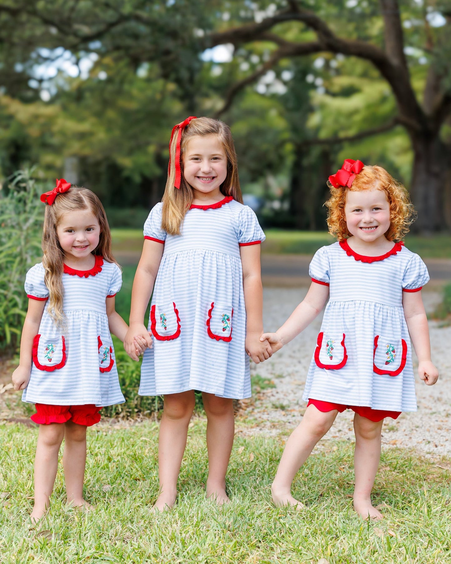 So Berry Sweet Ruffle Pocket Dress by Jellybean by Smock Candy - Persnickety Shop