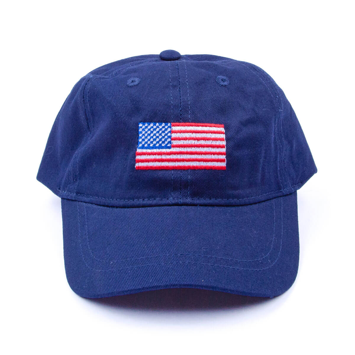 Wee Ones Boys and Girls Solid Cotton Twill Ball Cap EMBROIDERED Flag-Toddler - Persnickety Shop