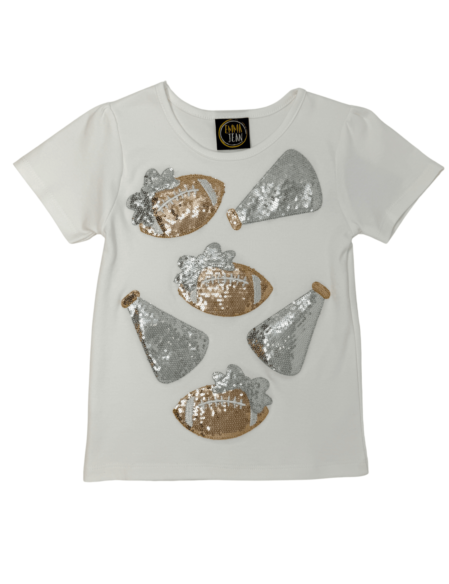 Emma Jean Cheer Sparkle Applique T-Shirt
