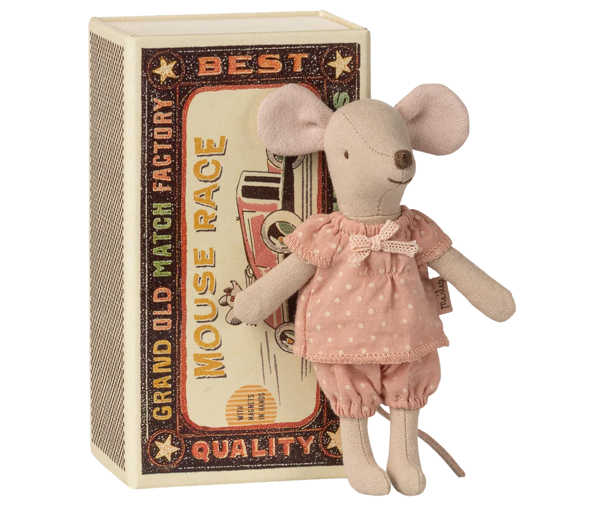 Maileg Big sister mouse in matchbox
