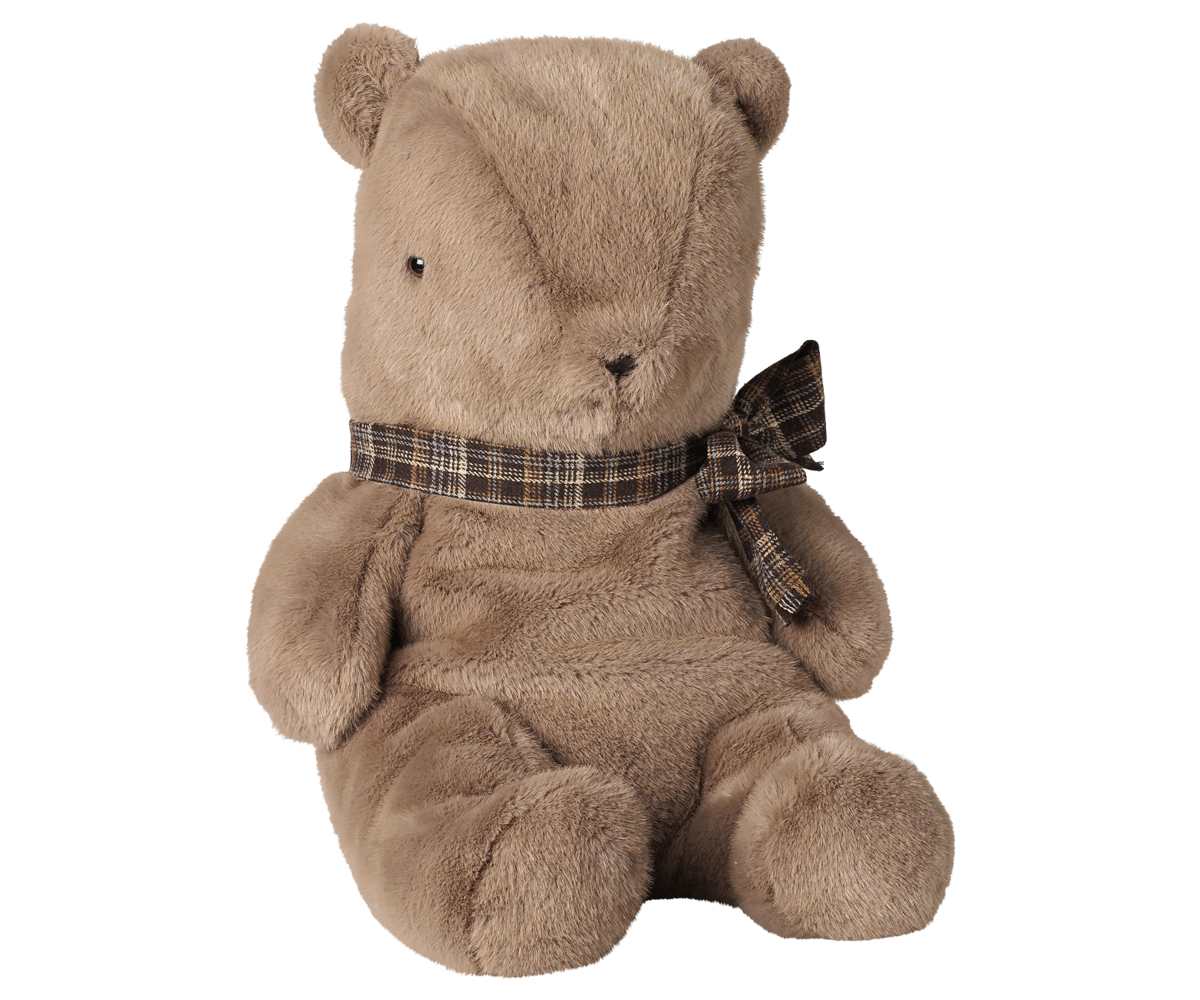 Maileg Teddy bear plush, Large - Dark mushroom
