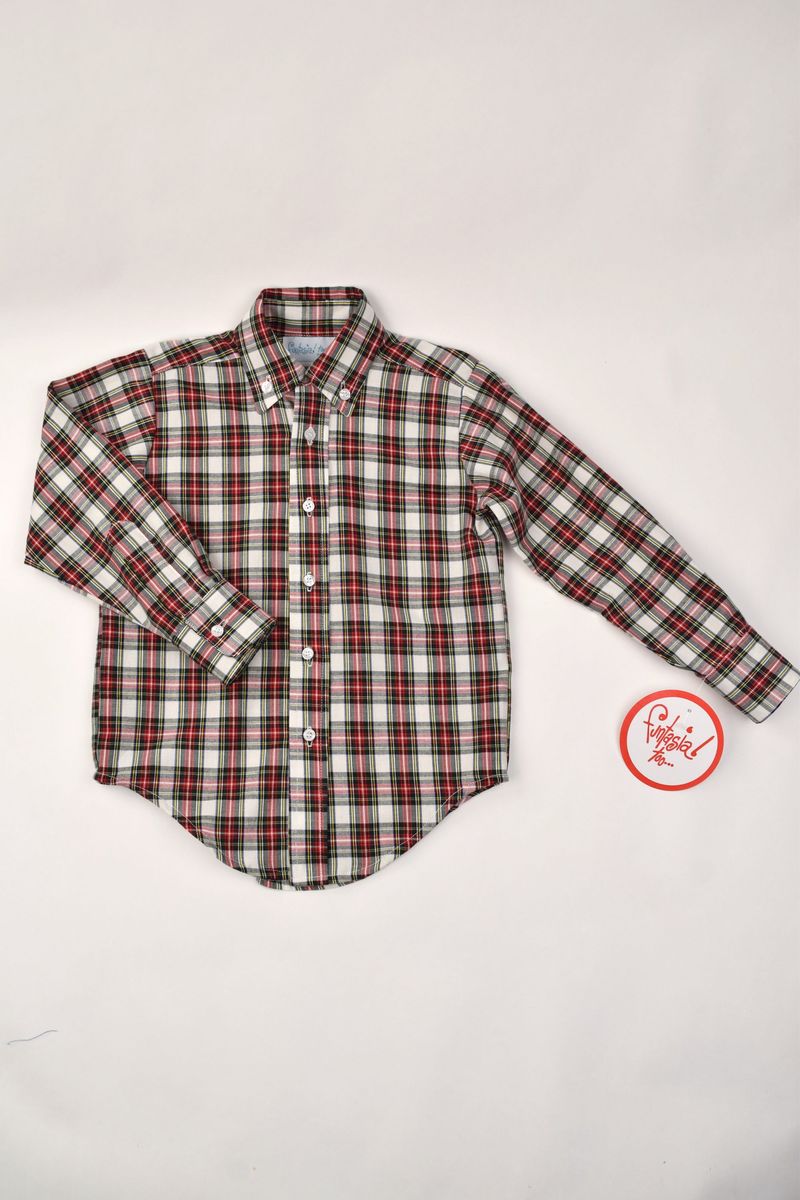 Funtasia Too *Pre-Order* CHRISTMAS PLAID Boys Button Down