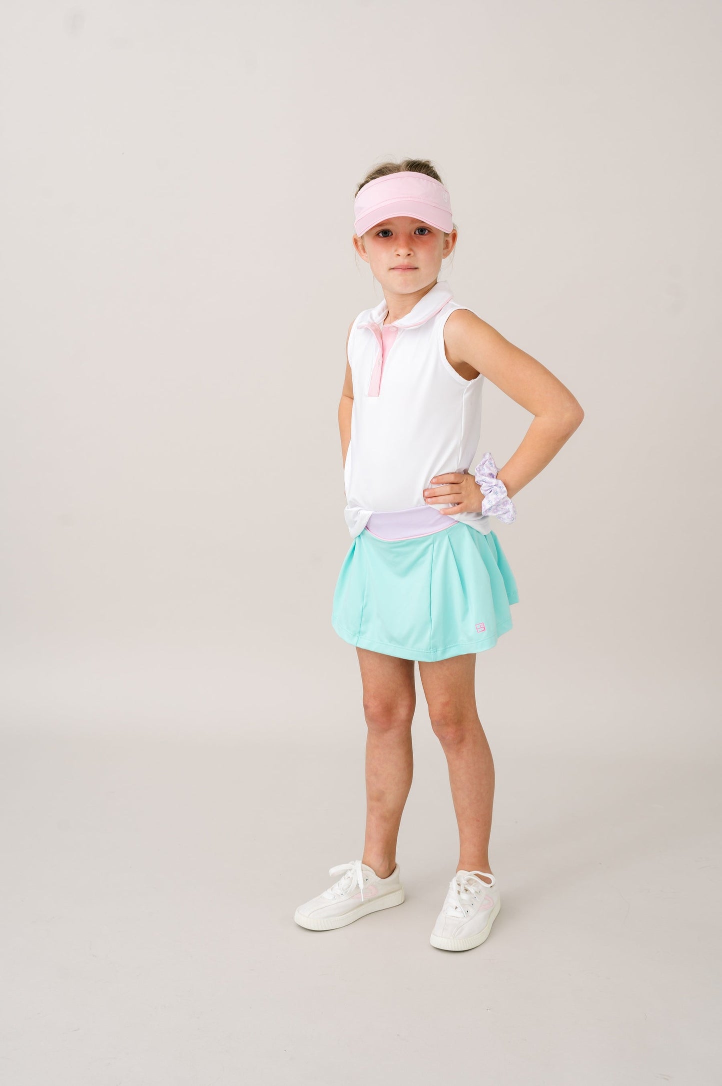 Set Athletics Gabby Tank - Pure Coconut, Cotton Candy Pink - Persnickety Shop