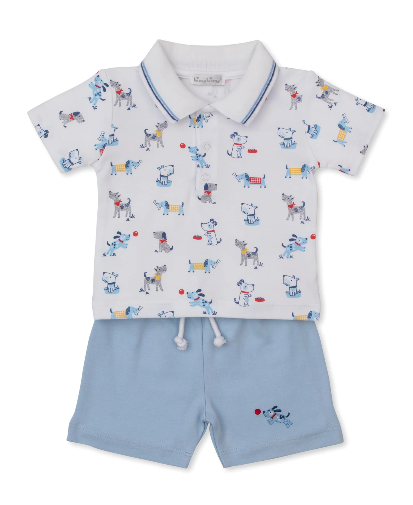 Kissy Kissy Puppy Patch Bermuda Set - Persnickety Shop