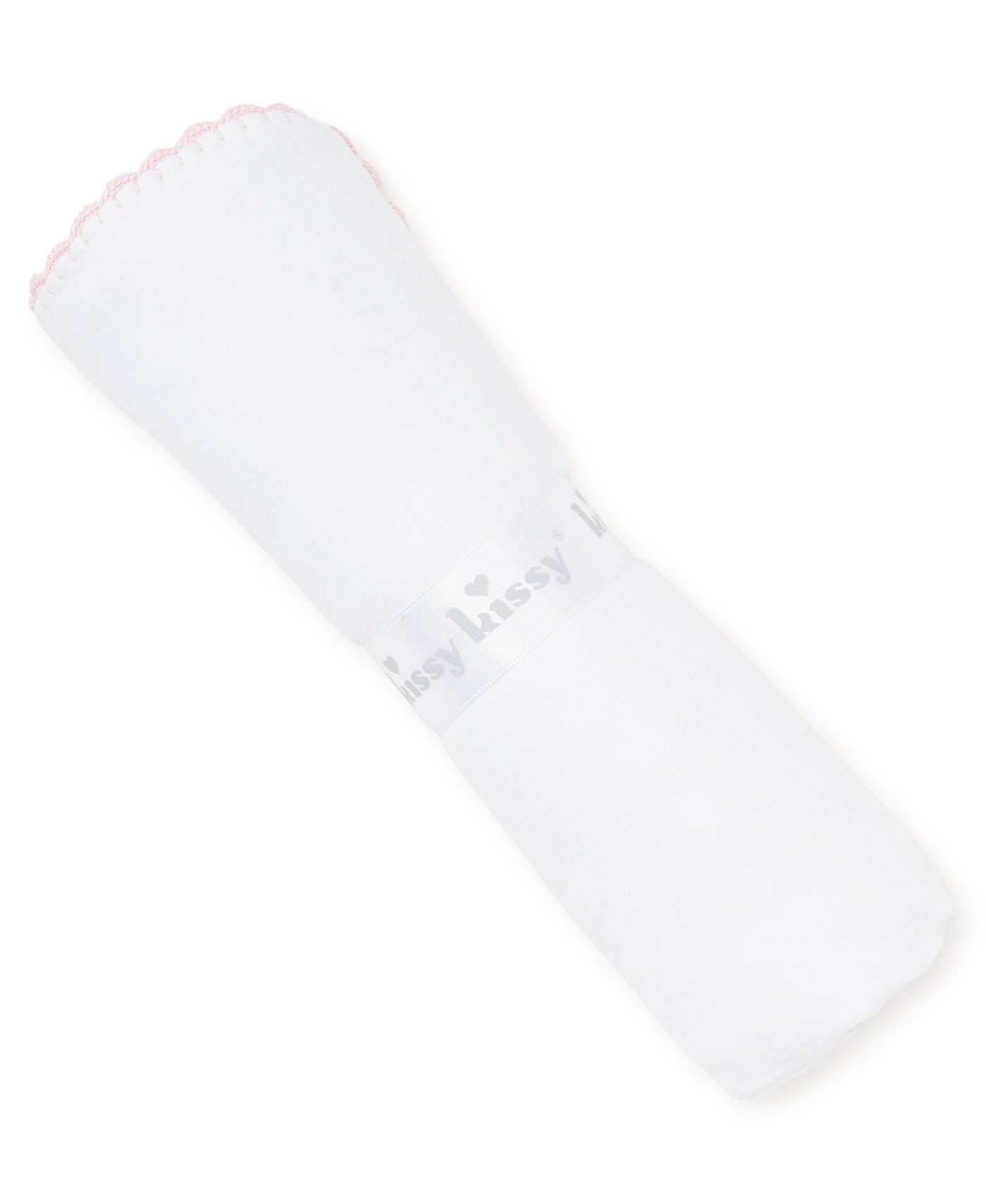White/Pink Kissy Basic Blanket Kissy Kissy - Persnickety Shop